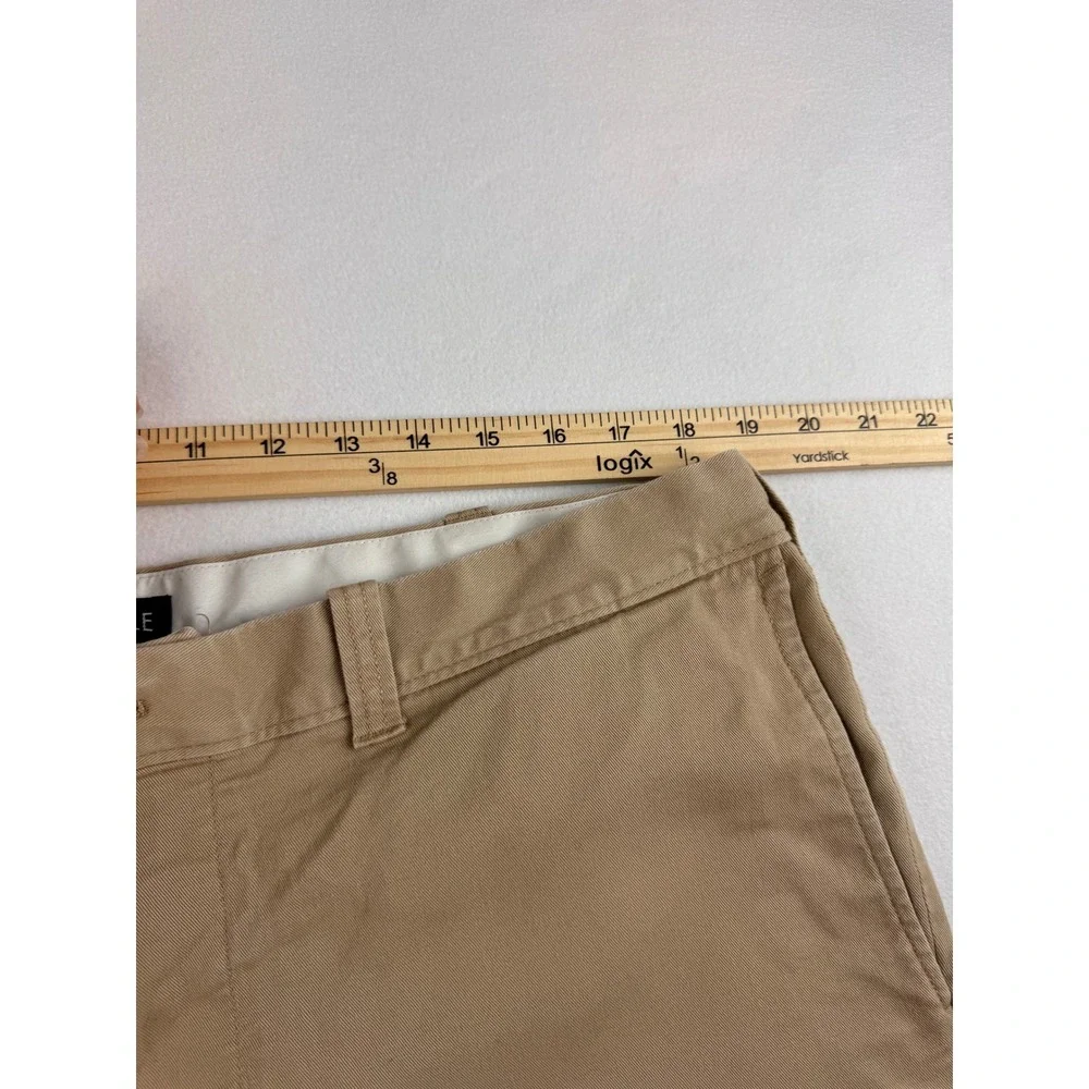 J.Crew Mercantile Men's Chino Shorts 38 Khaki Tan Flex Stretch Preppy Classic